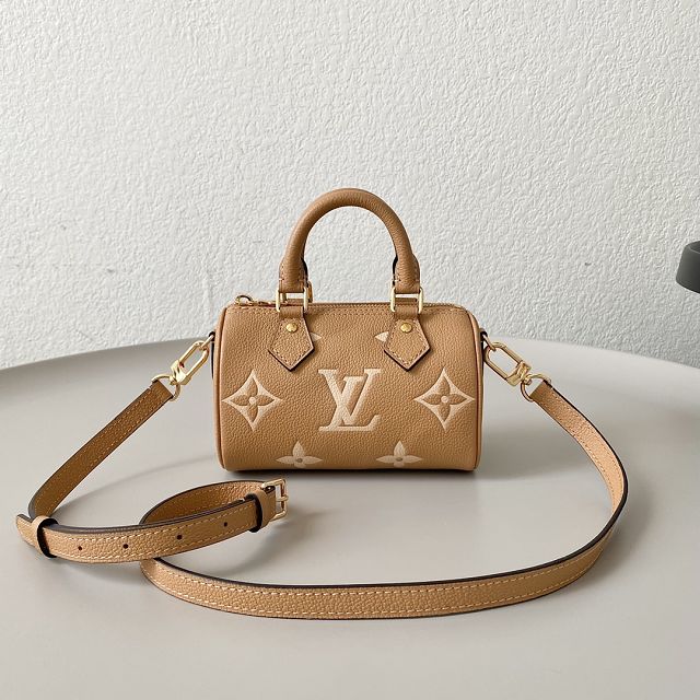 Louis vuitton original calfskin papillon BB bag m45707 arizona beige