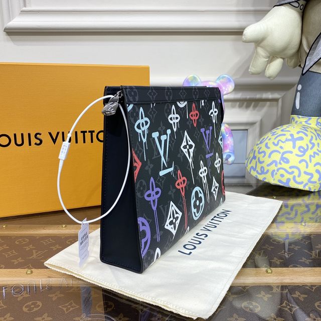 Louis vuitton original monogram eclipse voyage pochette M61692