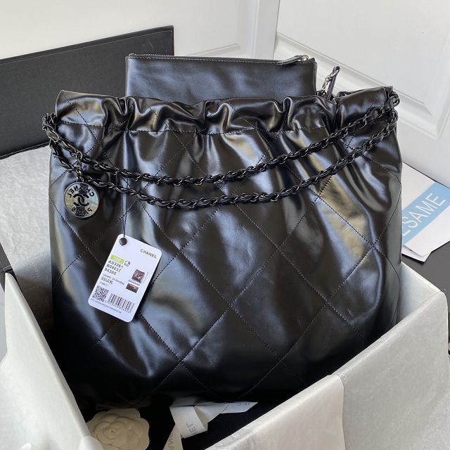 CC original calfskin 22 medium handbag AS3261 allblack