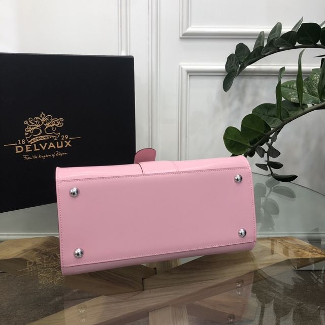 Delvaux original box calfskin brillant bag MM AA0555 pink