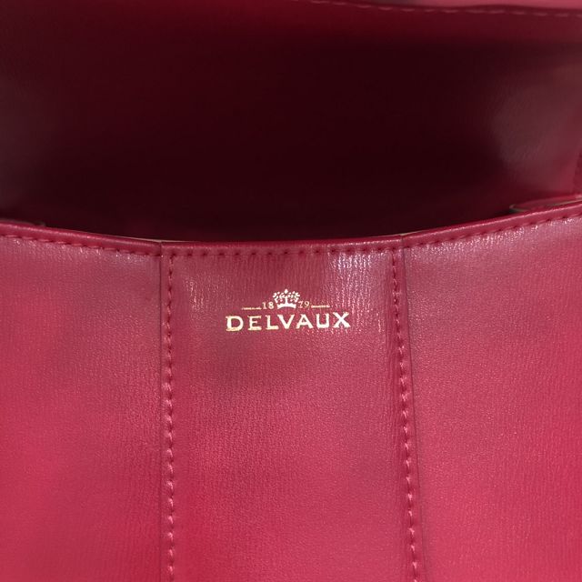 Delvaux original box calfskin brillant mini bag AA0406 burgundy