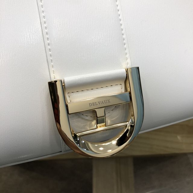 Delvaux original box calfskin brillant mini bag AA0406 white