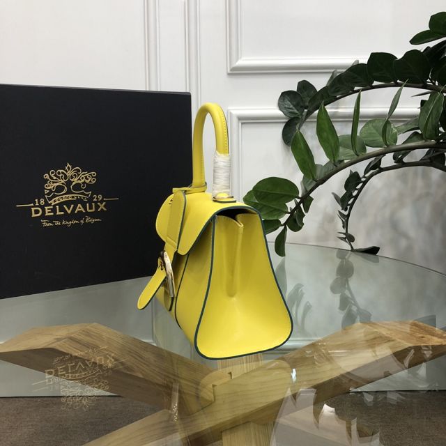 Delvaux original box calfskin brillant mini bag AA0406 yellow