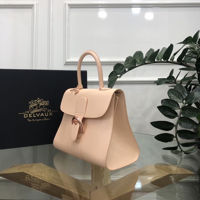 Delvaux original box calfskin brillant bag MM AA0555 apricot