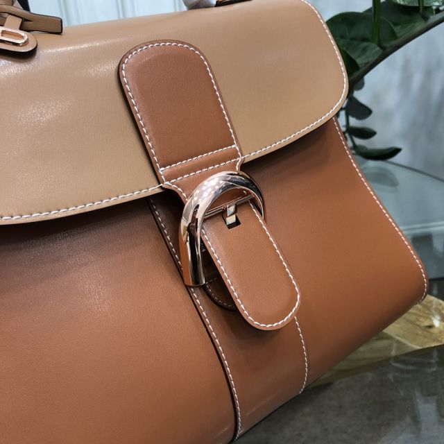 Delvaux original box calfskin brillant bag MM AA0555 caramel&brown	