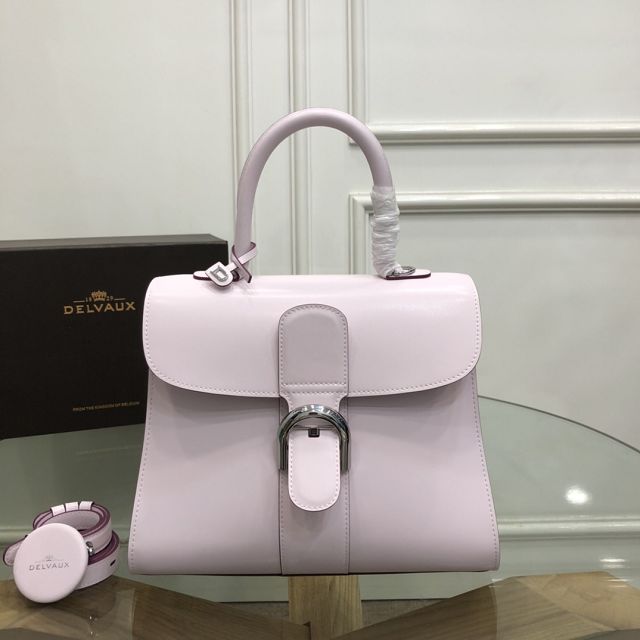 Delvaux original box calfskin brillant bag MM AA0555 pink