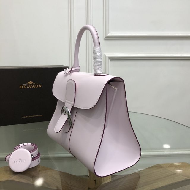 Delvaux original box calfskin brillant bag MM AA0555 pink