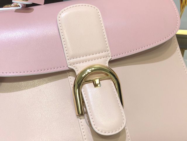 Delvaux original box calfskin brillant bag MM AA0555 pink