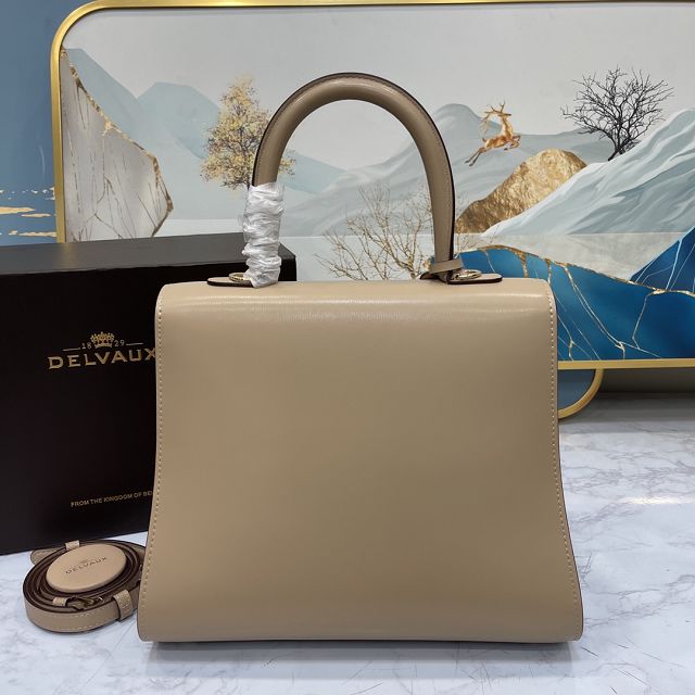 Delvaux original box calfskin brillant bag MM AA0555 sand