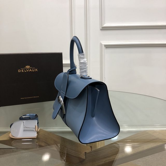 Delvaux original box calfskin brillant small bag AA0417 blue