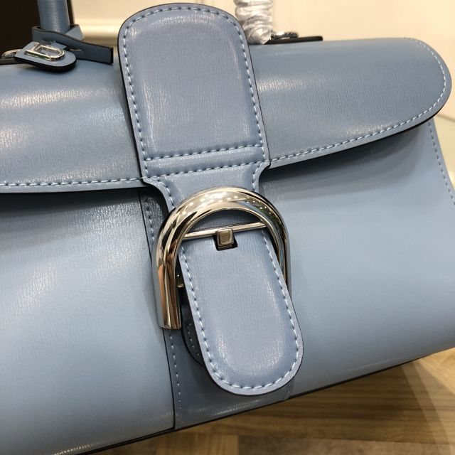 Delvaux original box calfskin brillant small bag AA0417 blue