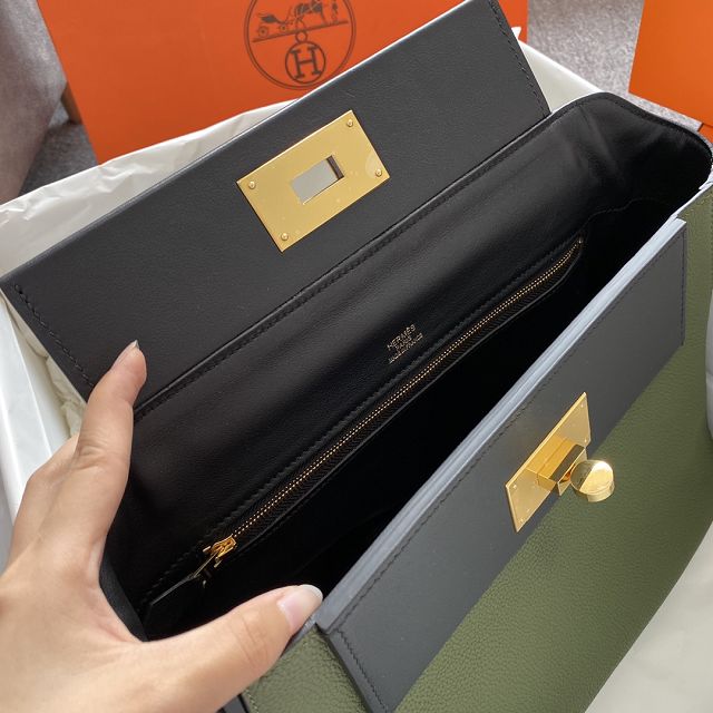 Hermes original togo leather kelly 2424 bag HH03699 canopee