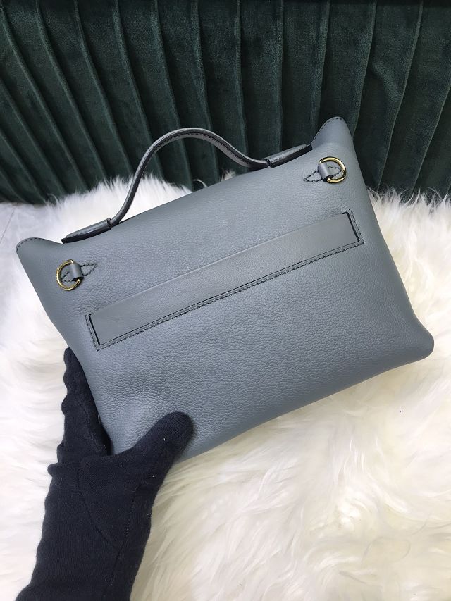 Hermes original togo leather kelly 2424 bag HH03699 light blue