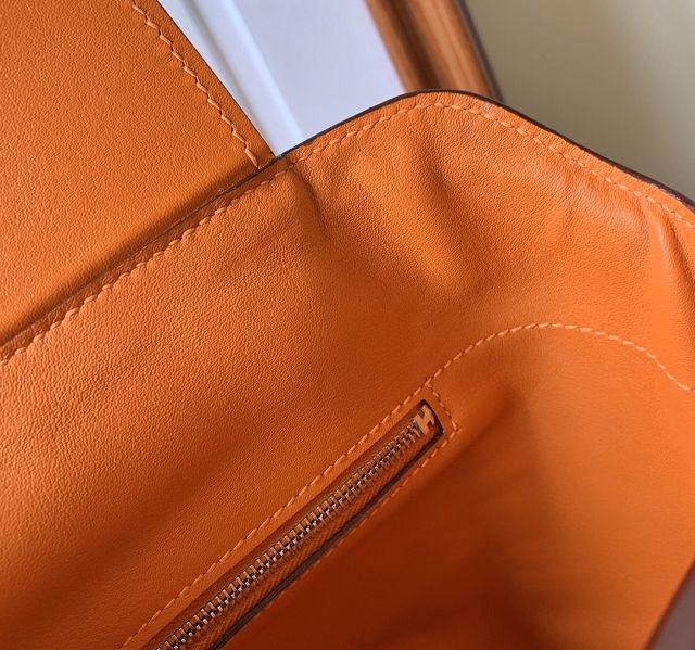 Hermes original togo leather kelly 2424 bag HH03699 orange