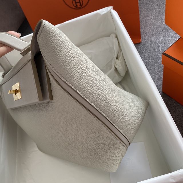 Hermes original togo leather kelly 2424 bag HH03699 pearlash