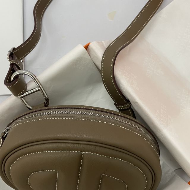 Hermes original swift leather roulis in-the-loop bag HR0019 etoupe grey