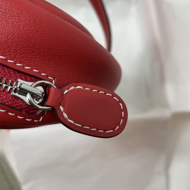 Hermes original swift leather roulis in-the-loop bag HR0019 red