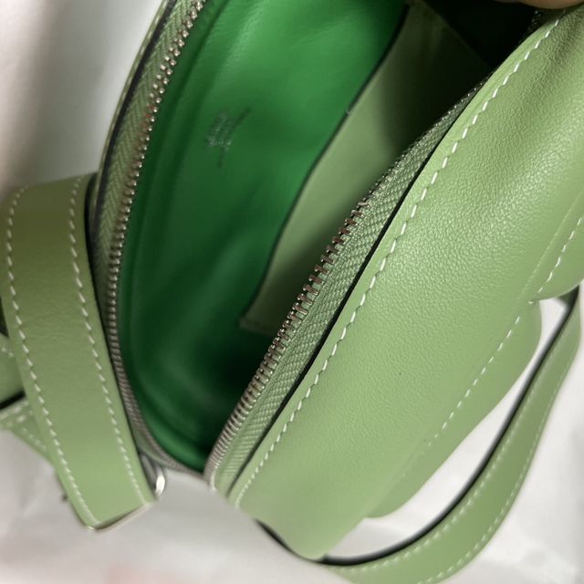 Hermes original swift leather roulis in-the-loop bag HR0019 vert criquet