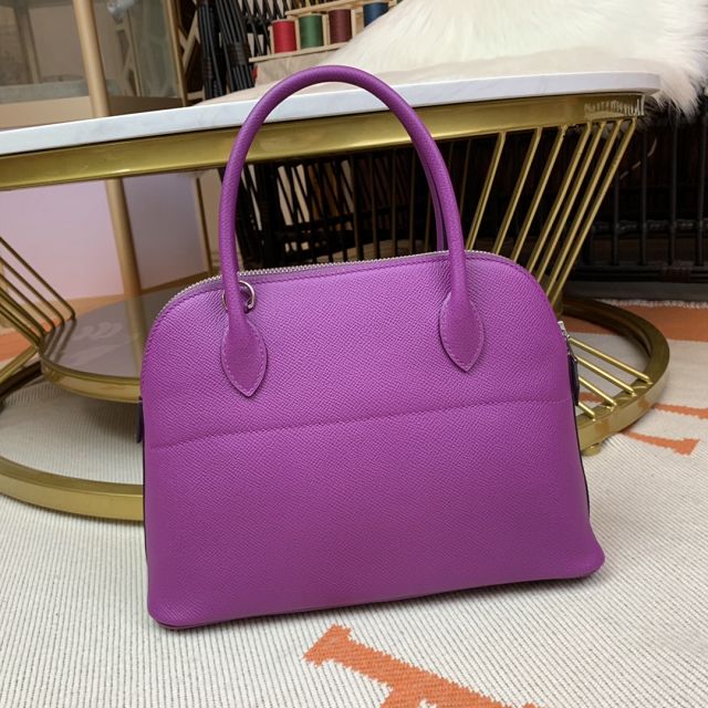 Hermes original epsom leather small bolide 27 bag B027 anemone