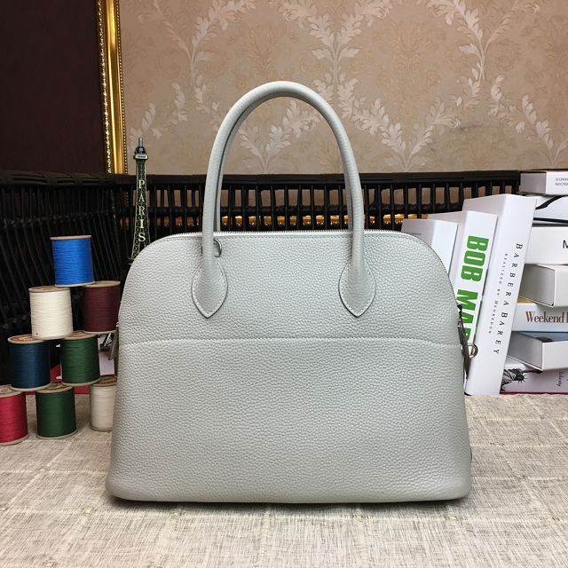 Hermes original togo leather small bolide 27 bag B027 pearlash