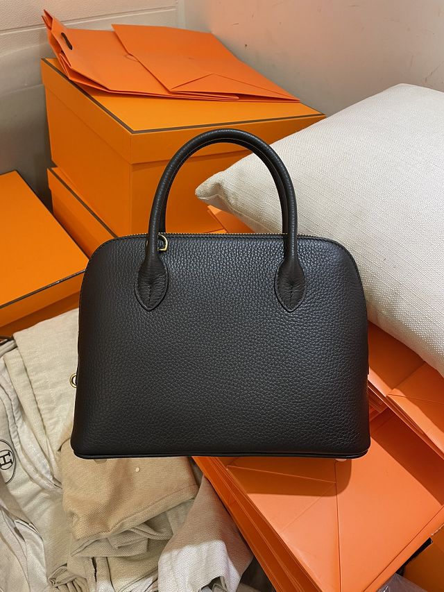 Hermes original togo leather bolide 25 bag B025 black