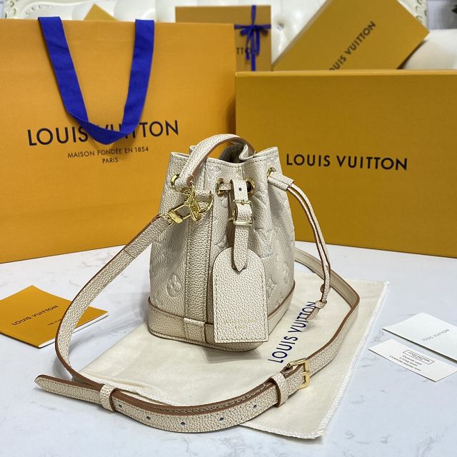 2023 Louis vuitton original calfskin nano noe M46291 apricot