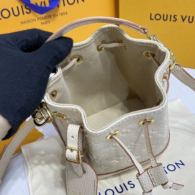 2023 Louis vuitton original calfskin nano noe M46291 apricot