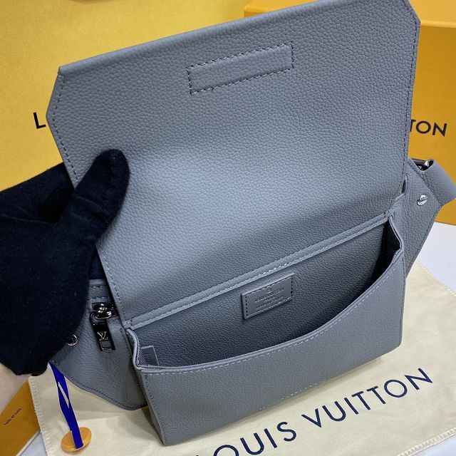 Louis vuitton original calfskin aerogram slingbag M57081 grey