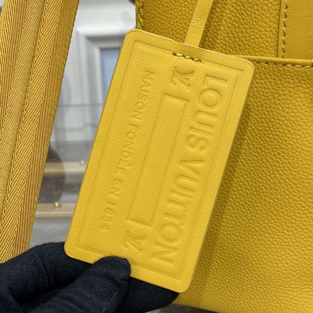 Louis vuitton original calfskin aerogram backpack M57079 yellow