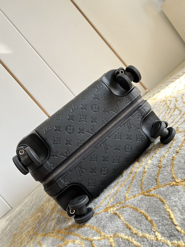 Louis vuitton original calfskin horizon 55 rolling luggage M20438 black