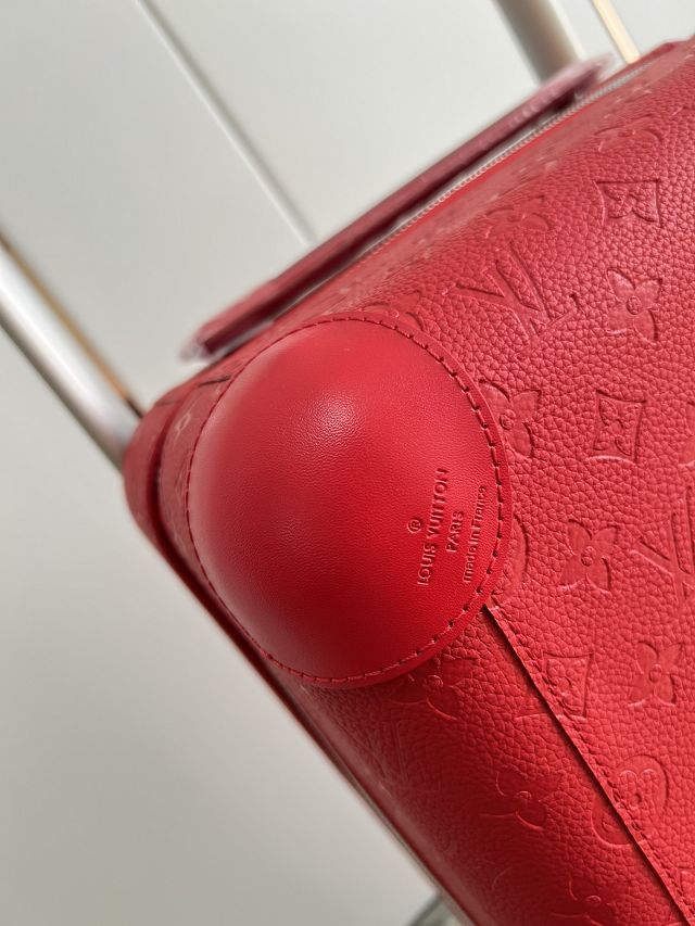 Louis vuitton original calfskin horizon 55 rolling luggage M20438 red