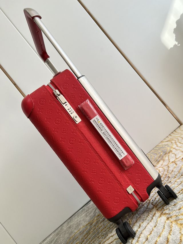 Louis vuitton original calfskin horizon 55 rolling luggage M20438 red