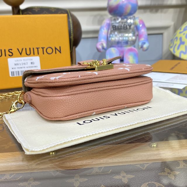 Louis vuitton original calfskin micro metis pochette M81389 pink