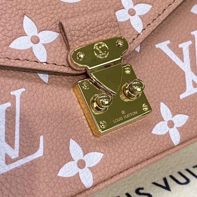 Louis vuitton original calfskin micro metis pochette M81389 pink