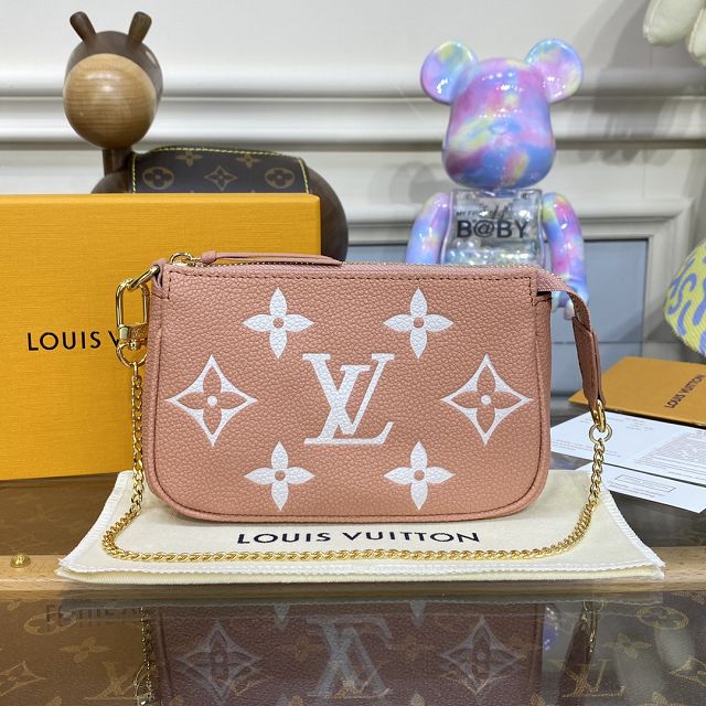 Louis vuitton original calfskin mini pochette M80732 pink