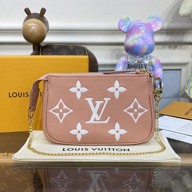 Louis vuitton original calfskin mini pochette M80732 pink