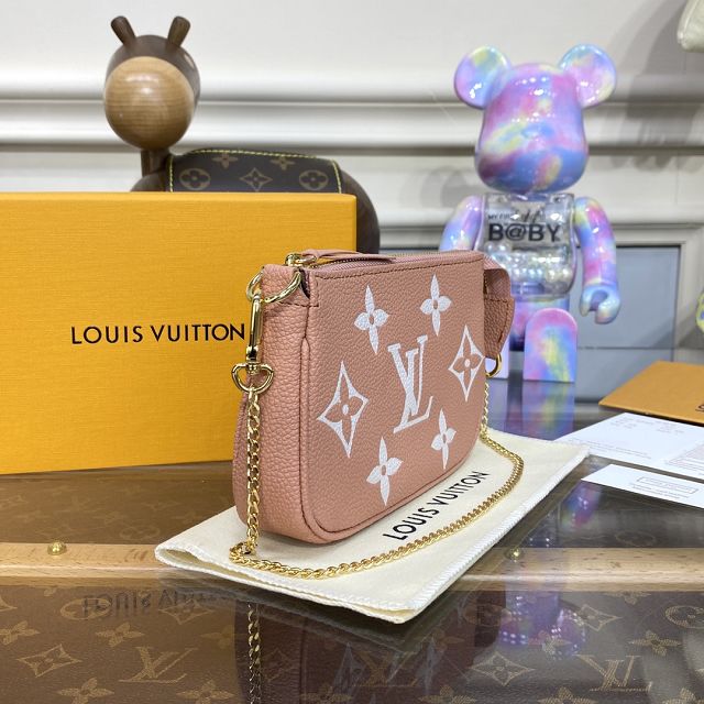 Louis vuitton original calfskin mini pochette M80732 pink