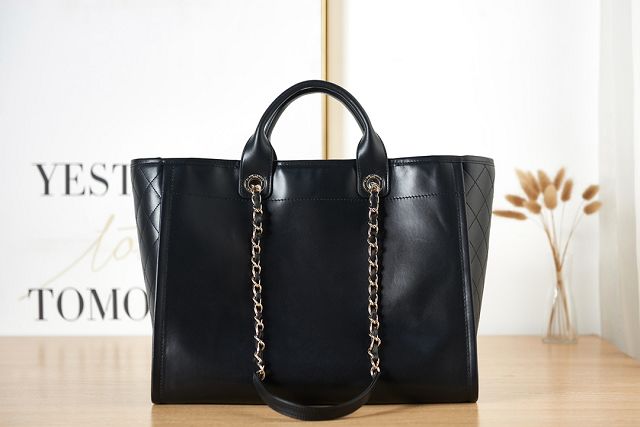 CC original calfskin large shopping bag A66941 black