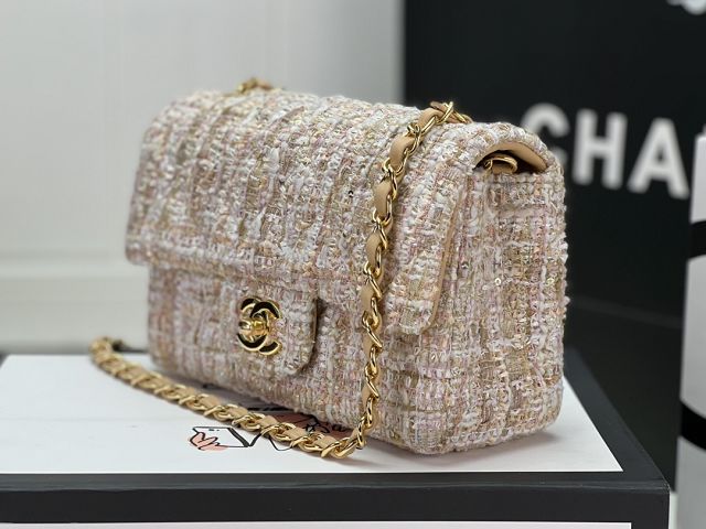 CC original tweed mini flap bag A69900 apricot