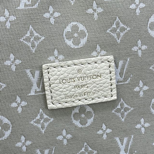 2023 Louis vuitton original monogram denim saumur mm M63753 beige