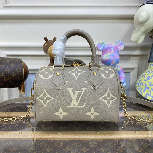 Louis vuitton original monogram calfskin speedy 20 M46575 grey