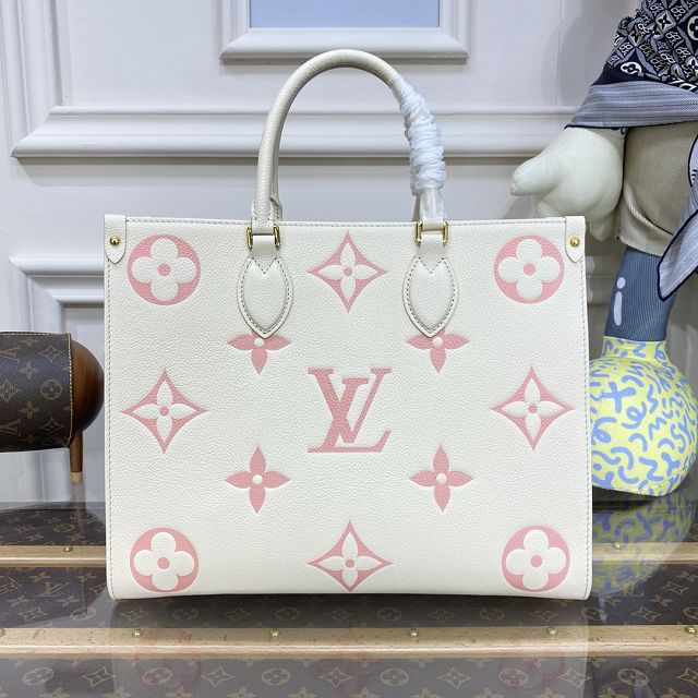 2023 Louis vuitton original calfskin onthego mm M21575 beige