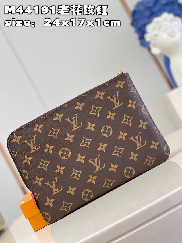 Louis vuitton monogram canvas etui voyage pm M44191 burgundy