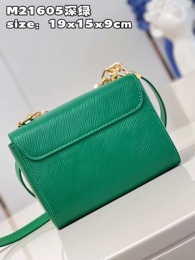 Louis vuitton original epi leather twist pm M21605 green