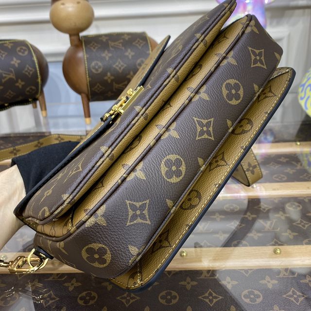 Louis vuitton original monogram reverse pochette metis handbag M41465