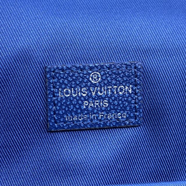 Louis vuitton original calfskin archy messenger bag M21358 blue