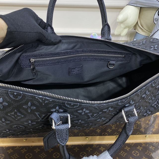 Louis vuitton original calfskin keepall 50 M21375 black