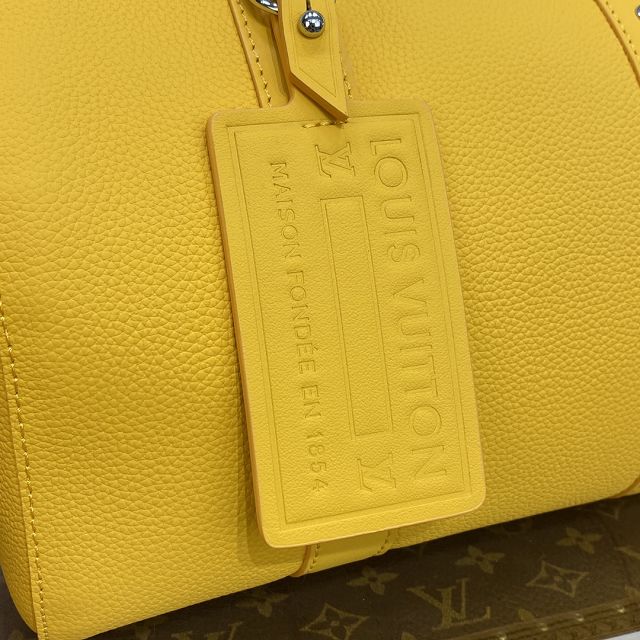 Louis vuitton original calfskin keepall city bag M21437 yellow