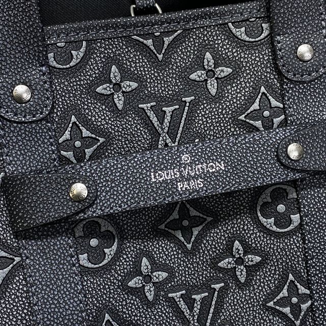 Louis vuitton original calfskin tote journey carryall bag M21371 black