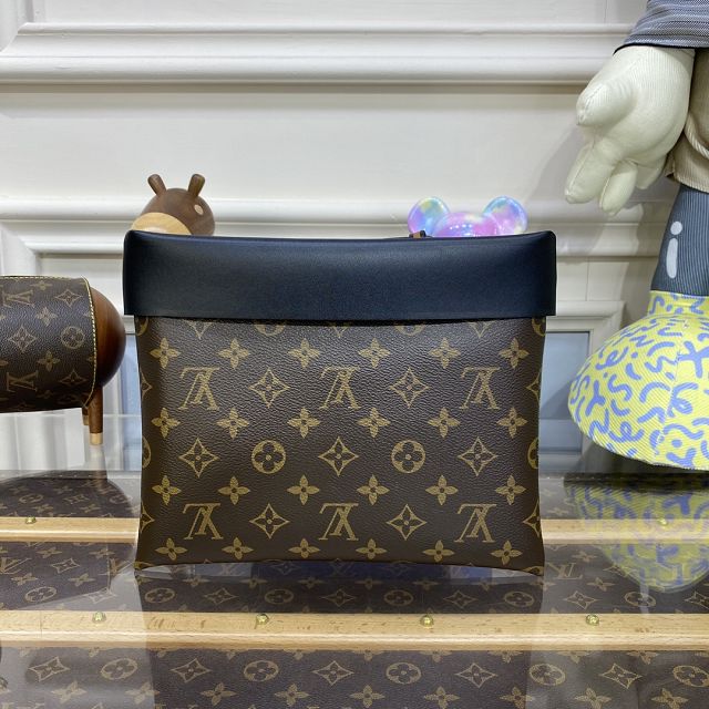 Louis vuitton original monogram canvas pochette tuileries M64034 black